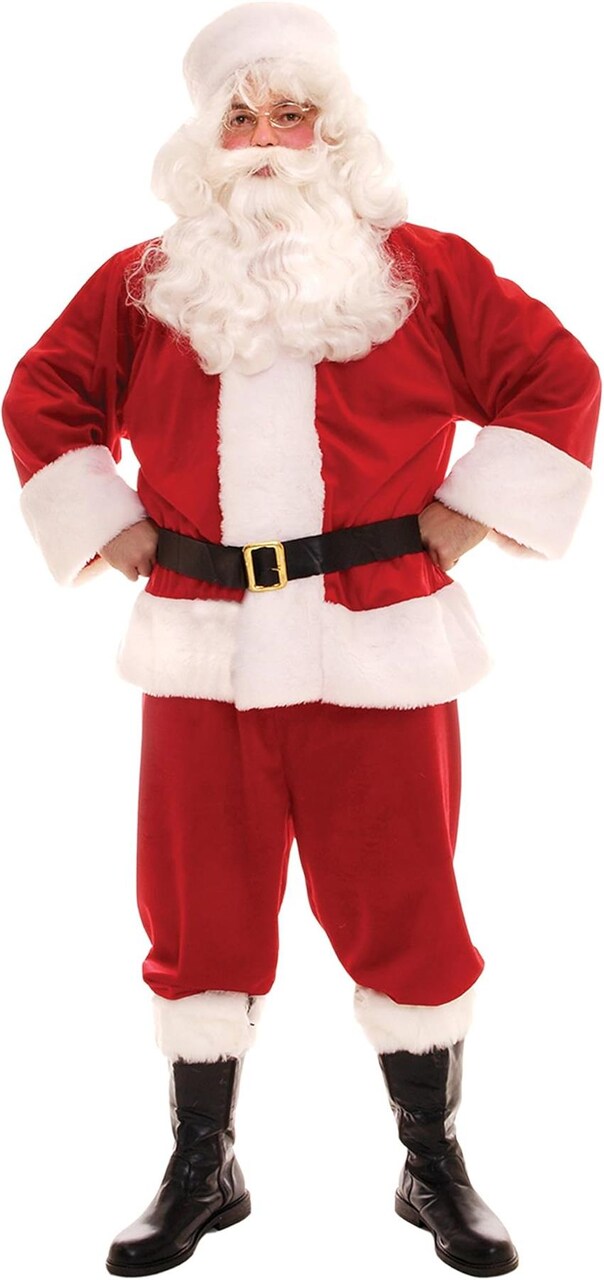 Santa Suit Red Christmas Holiday St Nick claus mens adult holiday XXL